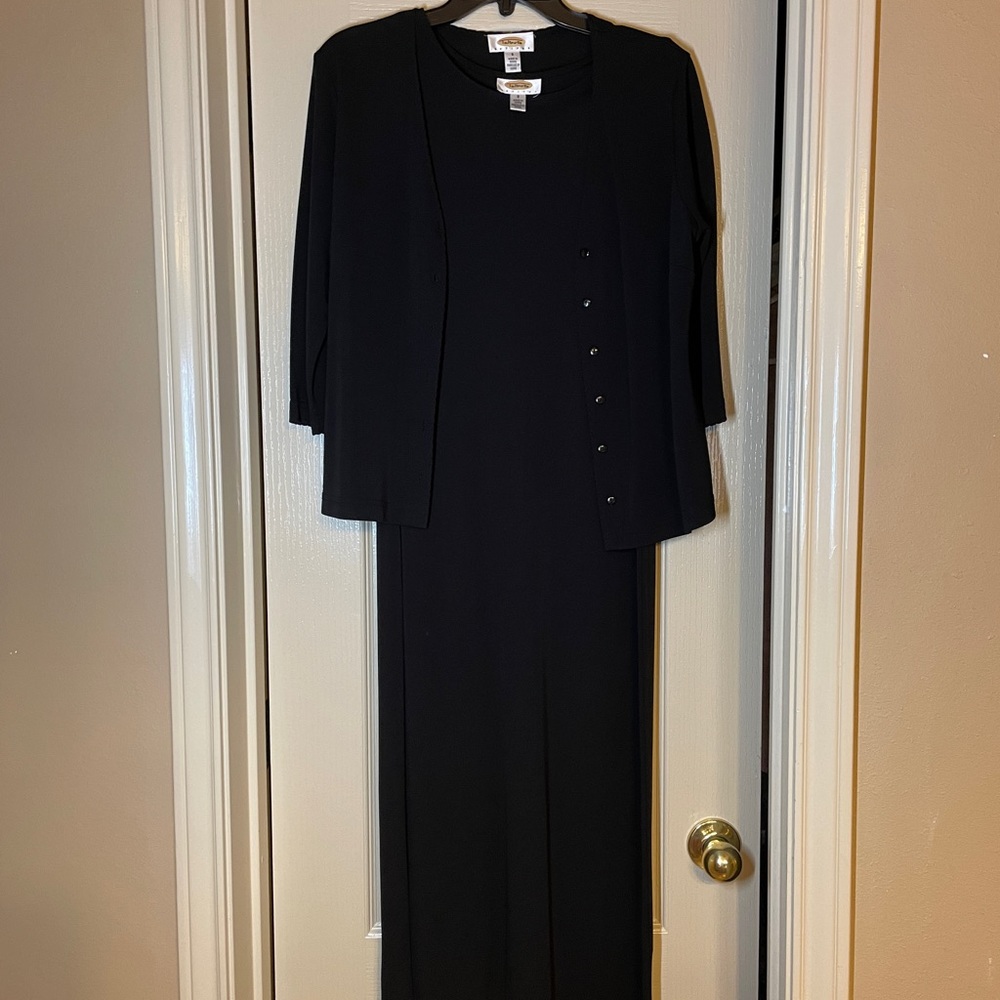Talbots Maxi Dress w/ Matching Cardigan PS